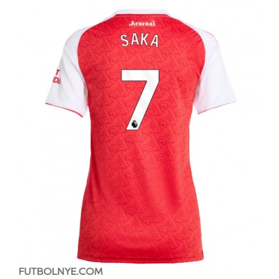 Camiseta Arsenal Bukayo Saka #7 Primera Equipación para mujer 2025-26 manga corta Camiseta Arsenal Bukayo Saka #7 Primera Equipación para mujer 2025-26 manga corta